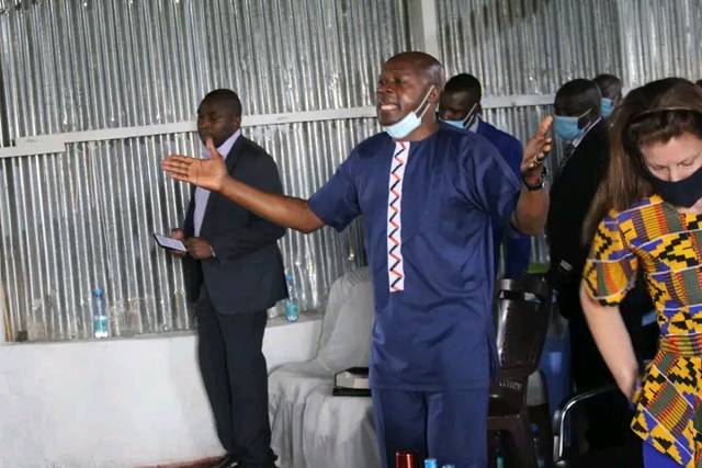 Hands lifted in worship